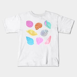 Glitter Seashells Kids T-Shirt